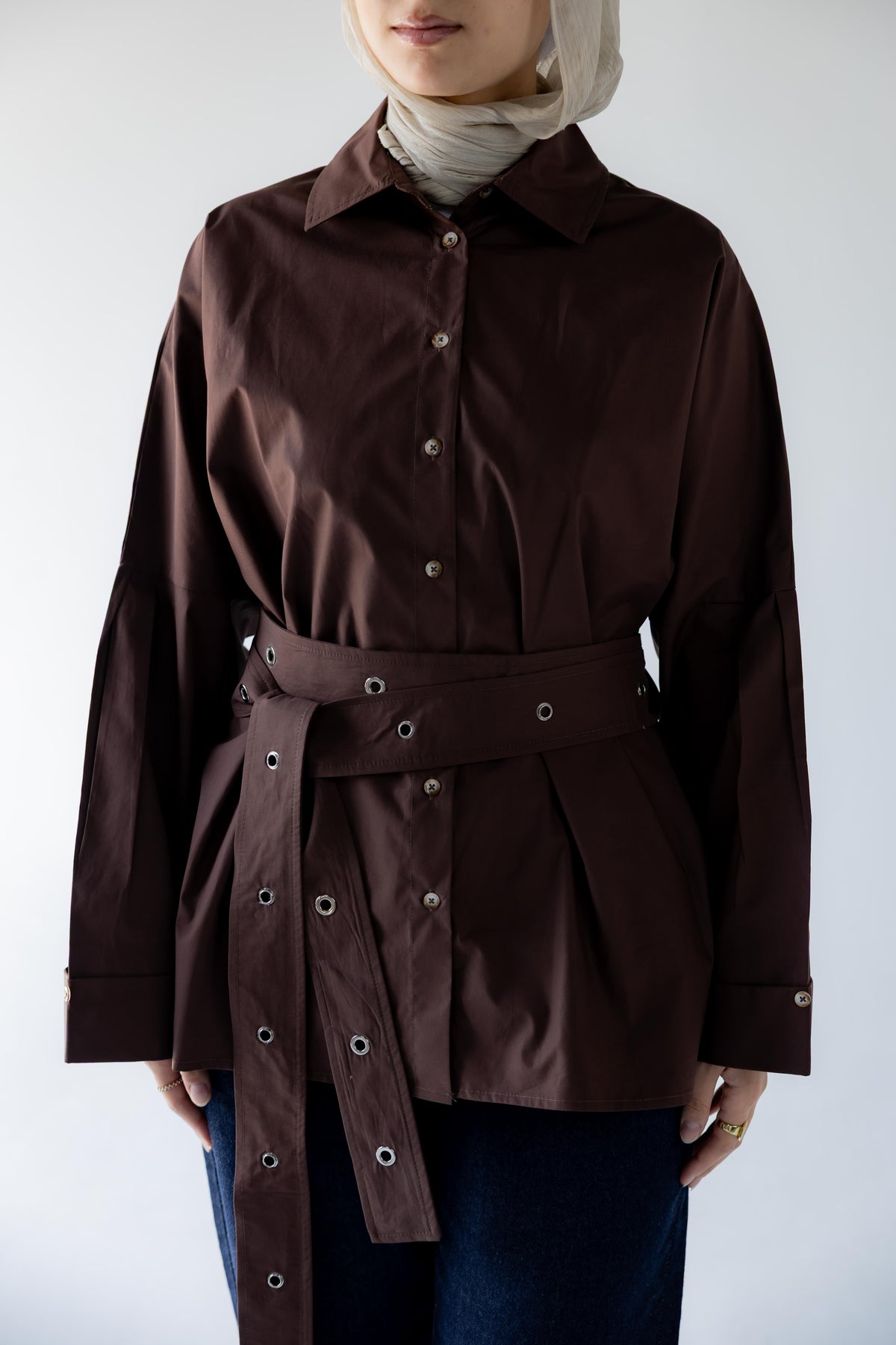 Beyond Basic shirt - Brown
