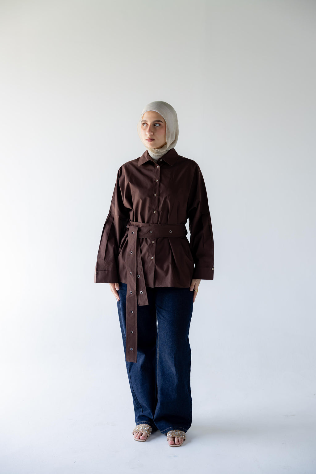 Beyond Basic shirt - Brown